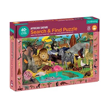 

Puzzle hledej a najdi - Africké safari (64 ks)