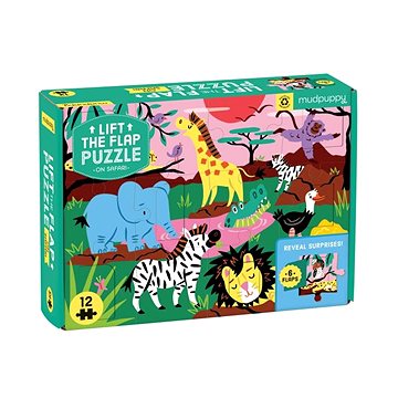

Puzzle - Lift-the-flap -Safari (12 ks)