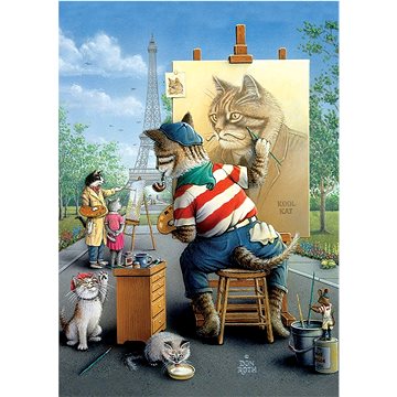 

Puzzle Kočičí malíř 500 dílků
