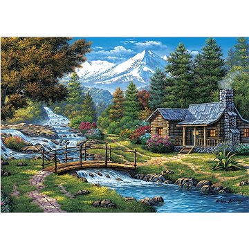 

Puzzle Dva vodopády 2000 dílků