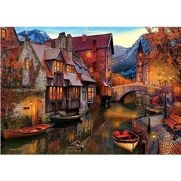 

Puzzle Domy u vodního kanálu 2000 dílků