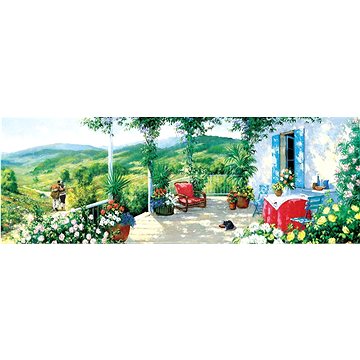

Panoramatické puzzle Host na verandě 1000 dílků