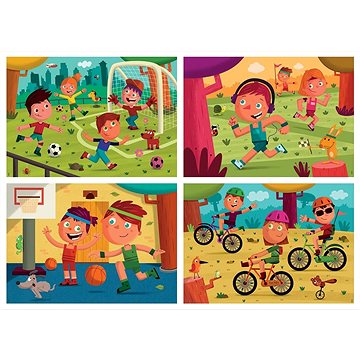 

Puzzle Sporty 4v1 (20,40,60,80 dílků)