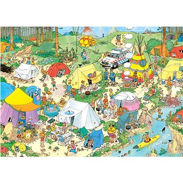 

Puzzle Jan van Haasteren: Kempování v lese 1000 dílků