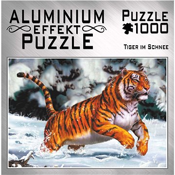 

Metalické puzzle Tygr ve sněhu 1000 dílků