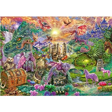 

Puzzle Začarované dračí království 1000 dílků