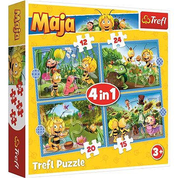 

Puzzle Včelka Mája: Dobrodružství 4v1 (12,15,20,24 dílků)