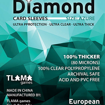 

TLAMA games Diamond Azure: European Mini (45 × 68 mm)
