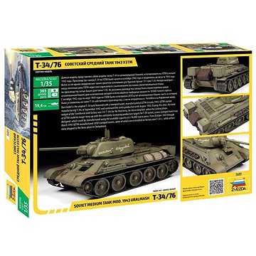 

Model Kit tank 3689 - T-34/76 mod.1943 Uralmash