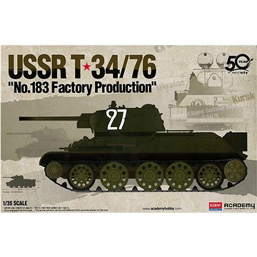 

Model Kit tank 13505 - USSR T-34/76 "No.183 Factory Production"