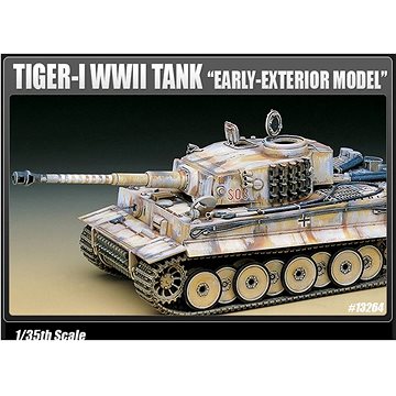 

Model Kit tank 13264 - TIGER-I WWII TANK "EARLY-EXTERIOR MODEL"