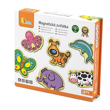 

Dřevěné magnety 20 ks - zvířátka