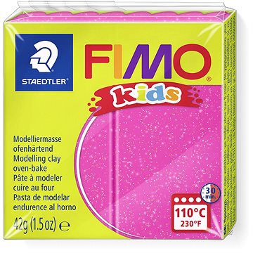 

FIMO kids 8030 42g růžová se třpytkami