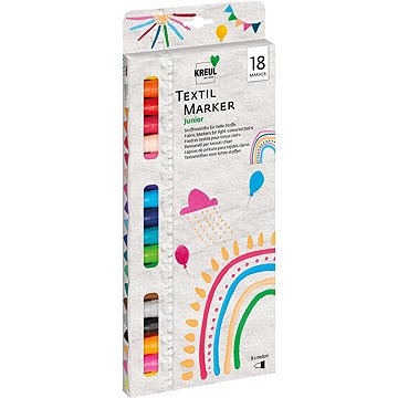 KREUL Javana Texi Max Medium Sunny na textil 2 - 4 mm, 18 barev