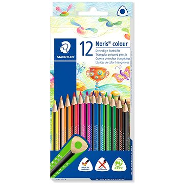 

STAEDTLER Noris Colour trojhranné, 12 barev