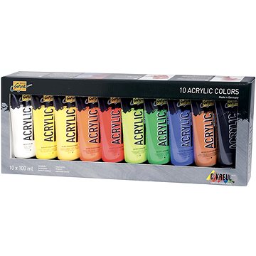

KREUL Solo goya Sada akrylových barev, 10 barev, 100 ml v tubě