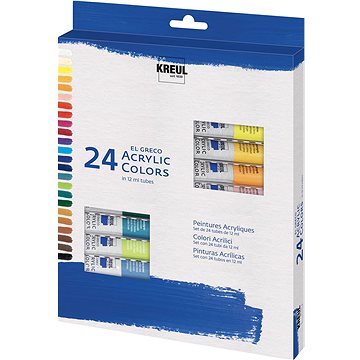 

KREUL El Greco Sada akrylových barev, 24 barev, 12 ml v tubě