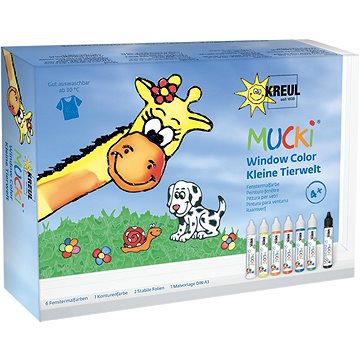 KREUL Mucki Window color Svět zvířátek, 7 x 29 ml