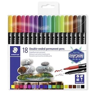 

STAEDTLER Twin-tip 0,4/2,0 mm permanentní, oboustranný, 18 barev