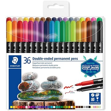 

STAEDTLER Twin-tip 0,4/2,0 mm permanentní, oboustranný, 36 barev