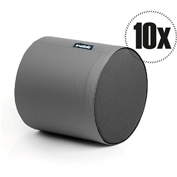 

SakyPaky Sedací vaky - 10x Taburet PUR šedý ocelový