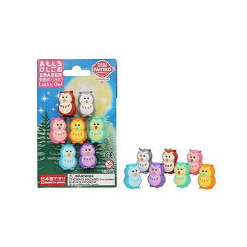 

Iwako Lucky Owl Set - balení 7 ks