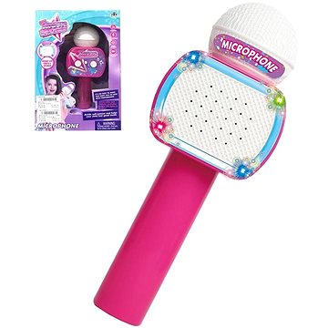 Mikrofon na baterie s bluetooth technologií a  světelnými efekty s možností připojení externího audi - Hudební hračka