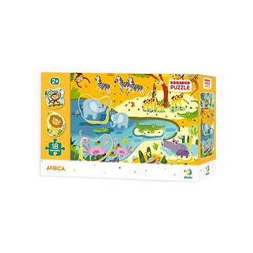 

Dodo Puzzle s tříděním obrázků Afrika 18 dílků