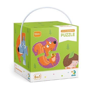 

Dodo Puzzle 2-3-4 dílků lesní zvířátka