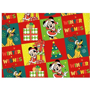 Balící papír vánoční role LUX Disney 5x100x70 (YV043 Mickey) - Dárkový balící papír