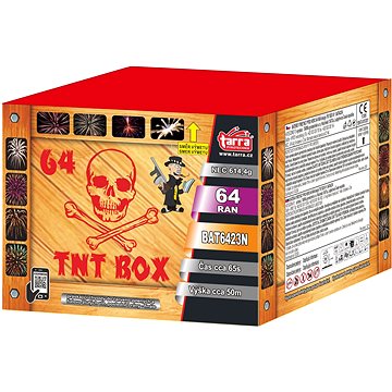 

Ohňostroj - baterie výmetnic tnt box 64 ran