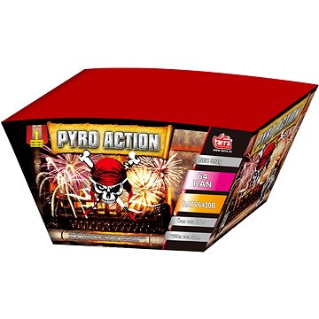 

Ohňostroj - baterie výmetnic pyro action 64 ran