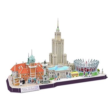 Cubicfun 3D puzzle CityLine panorama: Varšava 159 dílků - 3D puzzle