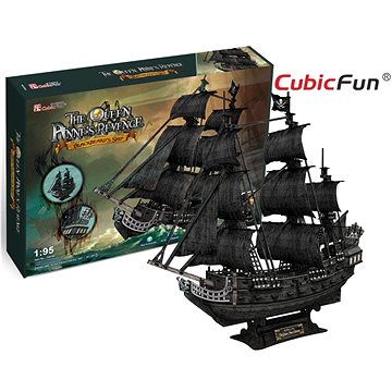 

Cubicfun 3D puzzle Plachetnice Queen Anne's Revenge 328 dílků