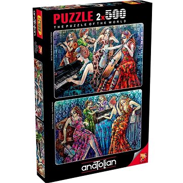 

Anatolian Puzzle Barevné noty 2x500 dílků