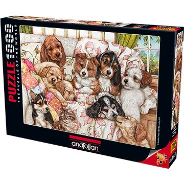 

Anatolian Puzzle Štěňátka v peřinách 1000 dílků