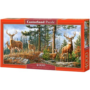 

Castorland Puzzle Královská jelení rodina 4000 dílků