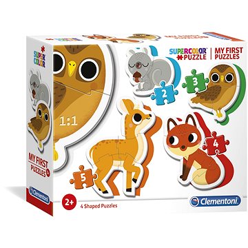 

Clementoni Moje první puzzle Lesní zvířátka 4v1 (2,3,4,5 dílků)