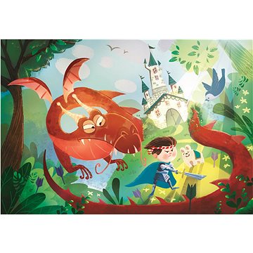 

Clementoni Puzzle Drak a rytíř 180 dílků