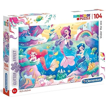 

Clementoni Třpytivé puzzle Pod mořem 104 dílků