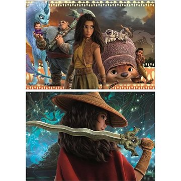 

Educa Dřevěné puzzle Raya a drak 2x50 dílků