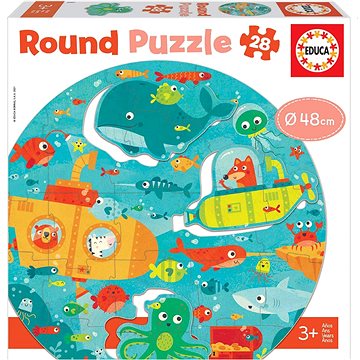 

Educa Kulaté puzzle Hlubiny moře 28 dílků