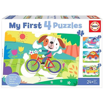 

Educa Moje první puzzle Dopravní prostředky 4v1 (5,6,7,8 dílků)