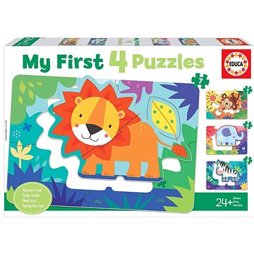 

Educa Moje první puzzle Zvířátka z divočiny 4v1 (5,6,7,8 dílků)