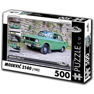 

Retro-auta Puzzle č. 12 Moskvič 2140 (1980) 500 dílků