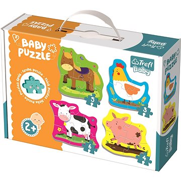 

Trefl Baby puzzle Zvířata na farmě 4v1 (3,4,5,6 dílků)