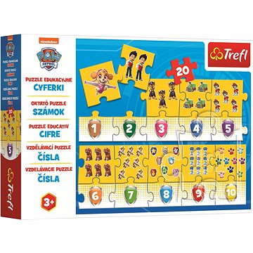 

Trefl Vzdělávací puzzle Čísla Tlapková patrola 20 dílků