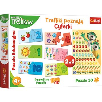 

Trefl Vzdělávací puzzle Treflíci poznávají číslice 2v1