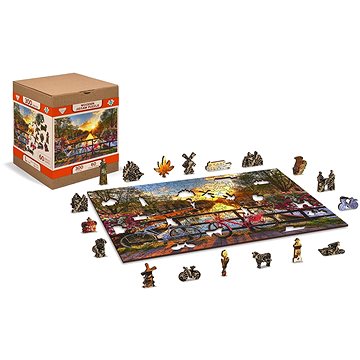 

Wooden city Dřevěné puzzle Kola v Amsterdamu 2v1, 300 dílků eko