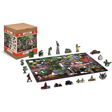 

Wooden city Dřevěné puzzle Květinářství 2v1, 400 dílků eko